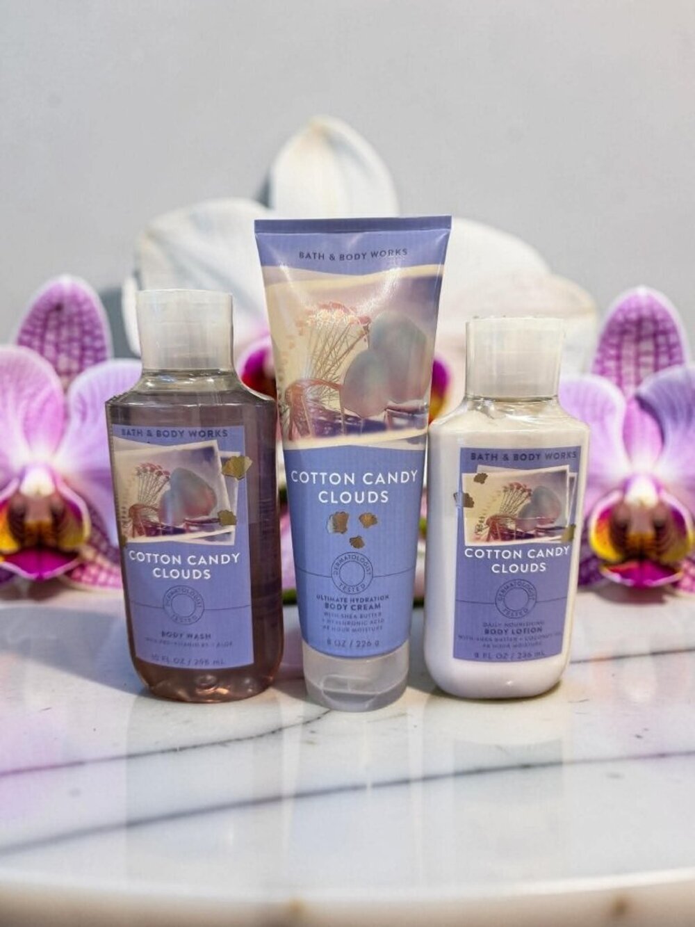 Bath &  Body Cotton Candy Clouds Body Wash Body Cream Body Lotion